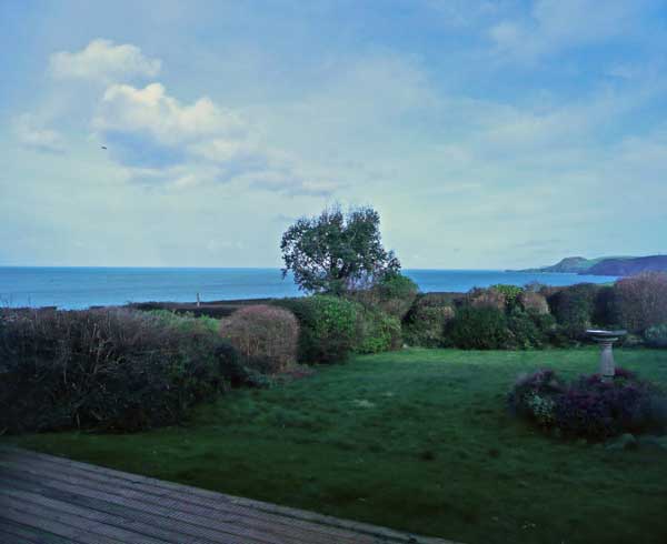 Sea Views and Outside Area of Disabled Accessible Holiday Accomodation